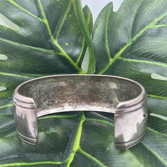 Sterling silver cuff bracelet by Thomas singer with buffalo navajo 43.19 grams - Picture 9 of 13